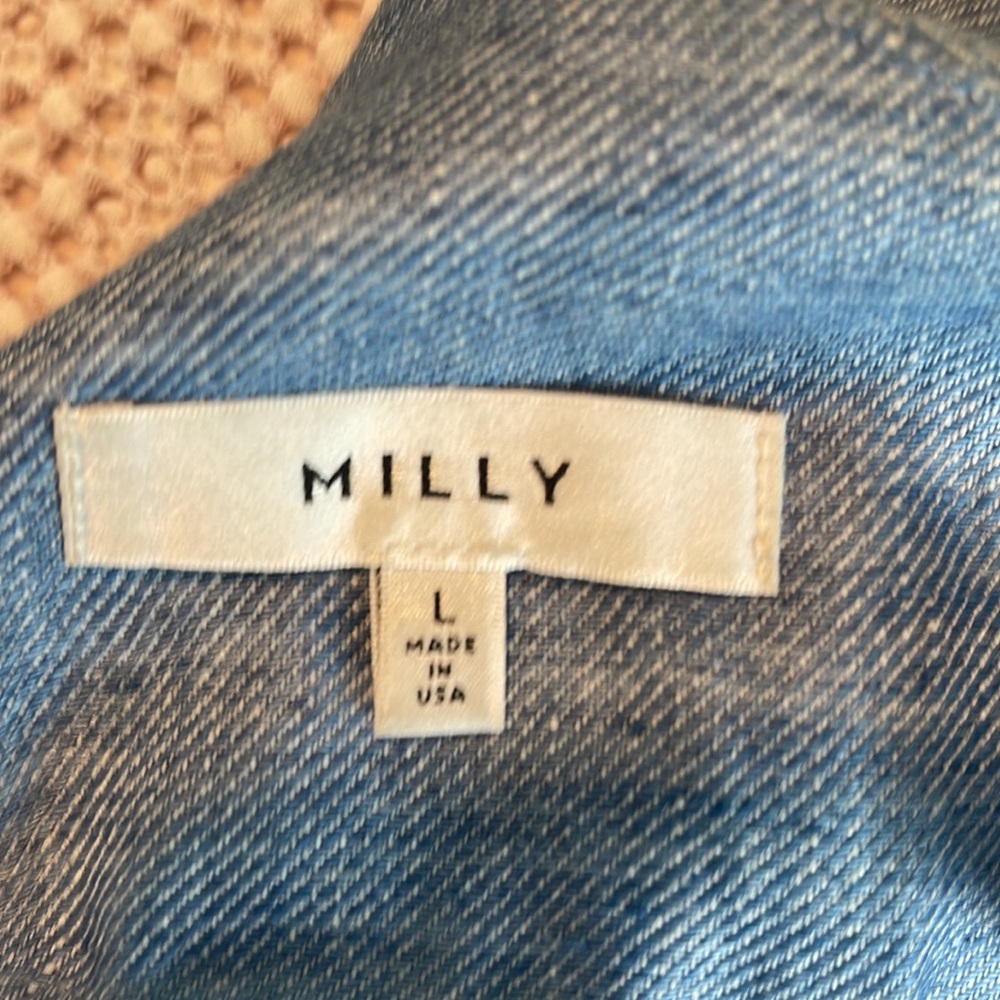 Milly Denim Rie Back Top - Picture 9 of 13